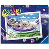 Image de Ravensburger CreArt : Chatons dans Le hamac - Peinture avec Chiffres pour Enfants de 9 Ans et Plus, kit de Peinture avec Planches, Cadre, Pinceau et Couleurs Inclus, 25 x 18,30 cm, idées Cadeaux