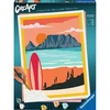 Image de CreArt - Coucher de soleil à la plage, Peinture