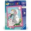 Image de Ravensburger - CreArt Kids 18x24 cm - Numéro d'art - Lapin et Papillon - Kit de Peinture par numéros - Dès 7 Ans - 25836