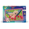 Image de CreArt Kids 31x21cm Labrador et tulipes Kit de peinture par numéros Numéro dArt Dès 7 ans 25852 Ravensburger