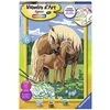 Image de Ravensburger   Numéro d’Art Grand Format   Fiers Chevaux   Loisir créatif   Kit de Peinture par numéros   Activité détente et créative   Dès 7 Ans   28921   Version française