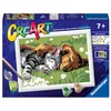 Image de Ravensburger Kits de Peinture par numéros CreArt pour Chats et Chiens endormis pour Enfants et Adultes de 7 Ans et Plus - Kit de Bricolage pour Enfants - Animaux