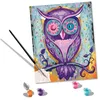 Image de Ravensburger   CreArt Grand Format 24x30 cm   Hibou rêveur   Loisir créatif   Peinture par numéros   Adulte   Activité détente et créative   Dès 12 Ans   28990   Version française