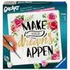 Image de Ravensburger   CreArt Format carré 20x20 cm   Make Your Dreams Happen   Loisir créatif   Peinture par numéros   Adulte - Activité détente et créative   Peinture dorée   Dès 12 Ans   29028