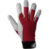 Image de Leipold Gants EN388 Cat. II Taille 10 Nappa chèvre dos rouge fermeture velcro sur carte
