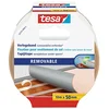Image de tesa Ruban Adhésif pour Sols sans Traces - Ruban Adhésif Double Face pour Tapis, Sols en PVC et Moquettes - Adhésif Renforcé en Textile, 10 m x 50 mm