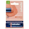 Image de LABELLO Caring Beauty Nude FPS 30 (1 x 5,5 ml), Stick à lèvres au beurre de karité et huile d’amande, Baume à lèvres à la couleur neutre pour 24 H d’hydratation