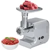 Image de CLATRONIC FW 3506 Hachoir à Viande, col en métal, Plateau de Remplissage, Escargot, 3 disques perforés en Acier Inoxydable, Fonction Retour, 1200 W, métal, Argent