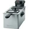Image de Clatronic Friteuse en acier inoxydable FR 3587, capacité 3 litres, 2000 watts, thermostat réglable en continu, poignées de transport isolées thermiquement, nettoyage facile, inox/noir