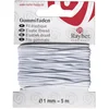 Image de Rayher 55940102 fil élastique pour bracelet, masque facial, bob. 5m ø 2mm, blanc