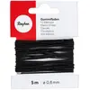 Image de Rayher Fil élastique Noir à 0 6 mm Carte 5 m