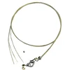 Image de Rayher Collier or fil en de fer 0,4mmø, 50cm av carab.+perle à écraser, 2226606