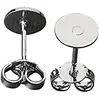 Image de Rayher Boucles d'oreille AV. Platine, 6mm ø, Platine, 4 p