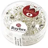 Image de Rayher 14143261 Rocailles en Papier, Bergkristall