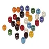 Image de Rayher Perles en verre, multicolore, 1 pot, 55g, 8,7mm ø, gros trou 4mm ø, opaque, arts créatifs, décorations, macramé, bijoux-1418749