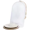 Image de Cloche en plastique avec socle, 8cm ø - 13cm, av.cordon de jute