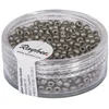 Image de Rayher 14307572 métallisé rocailles, mat, 2,6 mm ø, boîte 17 g, Anthrazi, Anthracite