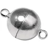 Image de Rayher Fermoir magnétique extra fort en laiton 14mm ø argent véritable, 2224362