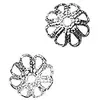 Image de Capuchons filigranes, 7mm ø, platine, 20 pièces