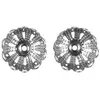 Image de Capuchons filigranes, 10mm ø, argent, 6 pièces