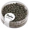 Image de Rayher Hobby 14316572 Rocailles métalliques Anthracite 4 mm x 17 g
