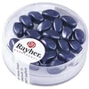 Image de Rayher - 14408572   Olive Renaissance, 9 x 6 mm, boîte de 20 pièces, Anthracite