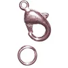 Image de Fermoir carabinier avec anneau Or rose 9,5mm 2 piè
