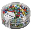 Image de Rayher 1405649 Weber rocailles, 2,6 mm à , Opaque, Boîte 17 g, Mélange