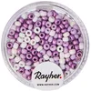 Image de Rayher 1407200 Rocaille Nacre, 2,6 mm à Weber de sons, boîte 17 g, violet, Tons Violets, Petit