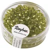 Image de Rayher 1430011 rocailles, 4 mm à Weber, avec reflets argentés, boîte 17 g, h. Vert