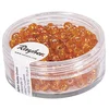 Image de RAYHER hobby 1430034 perles de rocaille : 4 mm, diamètre intérieur argenté, de 17 g-orange