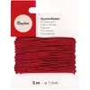 Image de Rayher 8908918 Caoutchouc Carte Fils, 1 mm, 5 m, Rouge