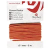 Image de Rayher 8908934 Caoutchouc Carte Fils, 1 mm, 5 m Orange
