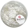 Image de Rayher 1404522 Boîte de 14 g de goupilles en Verre torsadées Argenté 12 mm
