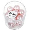 Image de Rayher - Perles en verre "Renaissance", 12 mm ø, rose, boîte 21 pces