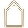 Image de Rayher Anneaux en métal Maisons Assortis 1x 19cm-27,5cm BTE 3pcs Or, 25223616