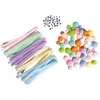 Image de Rayher kit bricolage Pompon Chenille Yeux Mobiles 125pc mix pastel ass, 87212685