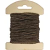 Image de Rayher 55352552 Papier Cordon, 1,2 mm ø, sur Carte en Bois, 10 m, Dunkelbrau