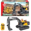 Image de Dickie Toys   pelle télécommandée   pelle RC 2,4 GHz, pour une utilisation en extérieur, avec effets lumineux et sonores, jouets de chantier, pour enfants à partir de 3 ans, jaune/gris 203729018