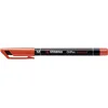 Image de STABILO 64958 Stylo-feutre OHP Pen permanent pointe moyenne 1 mm encre indélébile multi supports grip ergonomique agrafe