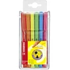Image de STABILO flash - Surligneur - Pochette x 6 surligneurs fluo - Coloris assortis