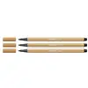 Image de STABILO Lot de 3 Feutres de Dessin PEN 68 Pointe Moyenne 1 mm Ocre foncé