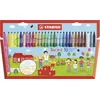 Image de STABILO Trio A-Z - Feutre de coloriage - Étui carton x 30 feutres pointe moyenne - dont 5 fluo