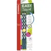 Image de STABILO EASYgraph - Crayon graphite ergonomique - Blister x 2 crayons papier - HB - bleu ardoise - Gaucher