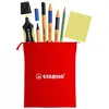 Image de STABILO GREEN - Trousse télétravail x 7 pièces : 1 surligneur jaune GREEN BOSS + 2 stylos feutres GREENpoint + 2 stylos bille pointball + 1 crayon papier GREENgraph HB + 1 bloc notes