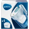 Image de BRITA Carafe filtrante Style bleue + 1 filtre MAXTRA+, réduit le calcaire, le chlore et le plomb pour une eau du robinet plus pure, sans BPA.