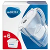 Image de BRITA Carafe filtrante Marella blanche (2,4l), 6 filtres MAXTRA+ inclus, réduit le calcaire, le chlore et le plomb pour une eau du robinet plus pure   dans emballage Smart Box durable