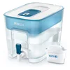 Image de BRITA Distributeur d'eau filtrée Flow + 1 filtre MAXTRA+, réduit le calcaire, le chlore et le plomb pour une eau du robinet plus pure, sans BPA.