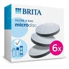 Image de BRITA Pack de 6 filtres Microdisc, pour bouteilles et gourdes filtrantes, réduit le chlore, le plomb et autres impuretés pour une eau du robinet plus pure
