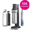 Image de Machine à soda BRITA - SodaTRIO Noire - 1 Bouteille 1L et 1 Cylindre de CO2 inclus